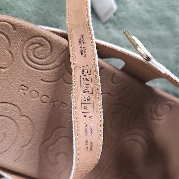 Rockport Women's White Sandals Size 11 - Picture 5 of 6